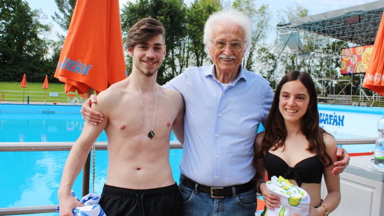 Giulio e Emily, primi clienti di Aquafan 2019