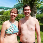 Giulio e Emily, primi clienti di Aquafan 2019