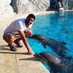 Filippo Magnini si scatena anche sugli scivoli