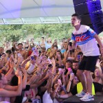 Tedua si lancia dagli scivoli