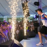 Tedua si lancia dagli scivoli