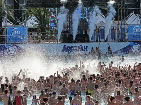 Il selfie dell'Eterna Giovinezza in Piscina Onde