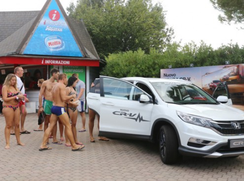 In Aquafan non solo moto ma anche auto Honda