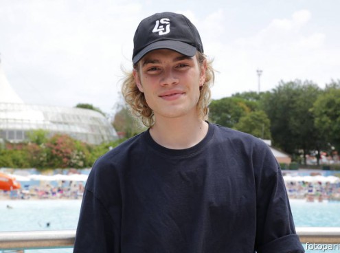 Biondo all'Aquafan "E' il parco più bello che c'è"