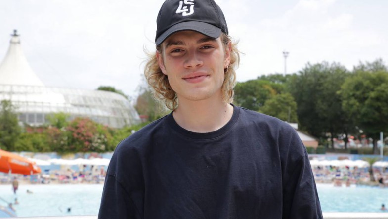 Biondo all'Aquafan "E' il parco più bello che c'è"