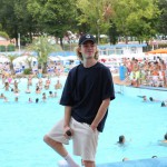 Biondo all'Aquafan "E' il parco più bello che c'è"