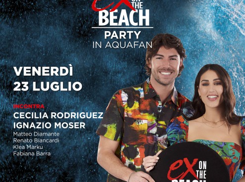 Cecilia Rodriguez, Ignazio Moser e MTV domani all'Aquafan!