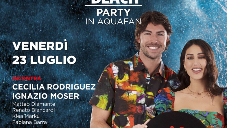 Cecilia Rodriguez, Ignazio Moser e MTV domani all'Aquafan!
