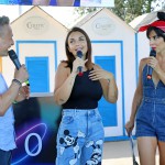 Elettra Lamborghini con i ragazzi di Defhouse all'Aquafan con Maxibon
