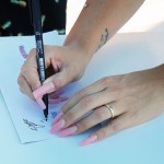 Elettra Lamborghini con i ragazzi di Defhouse all'Aquafan con Maxibon
