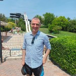 Il meteorologo Andrea Giuliacci scivola all'Aquafan!