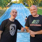 J-Ax, Rudy Zerbi, Michele Mainardi e gli amici di Deejay tra gli scivoli 