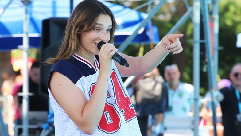 Sarah Toscano e Boro all'Aquafan! 