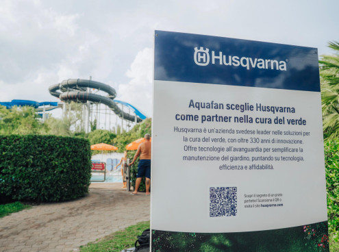 Spazi verdi Aquafan? Sempre curati con Husqvarna!