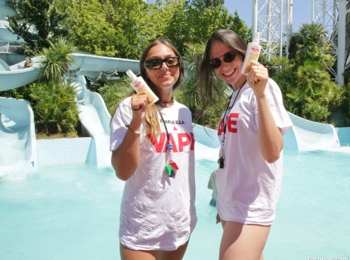 Vape protegge ovunque... anche sugli scivoli!